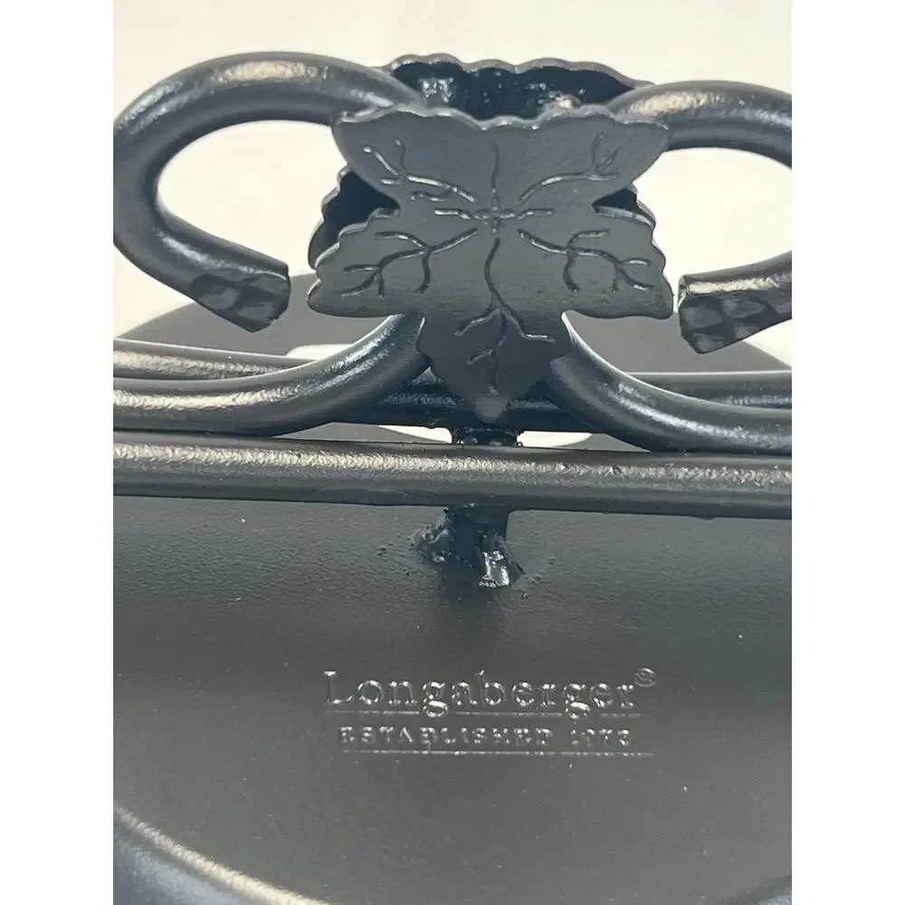 2007 Longaberger Wrought Iron 3 Tier‎ Pillar Candle Holder Stand Maple Leaf